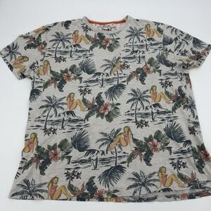 Alexander Julian Colours T-Shirt Hawaiian All-over Print Men XXL Beach Summer